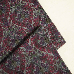 Grey Hand Embroidery Pure Silk Fabric 309 KRE-19208