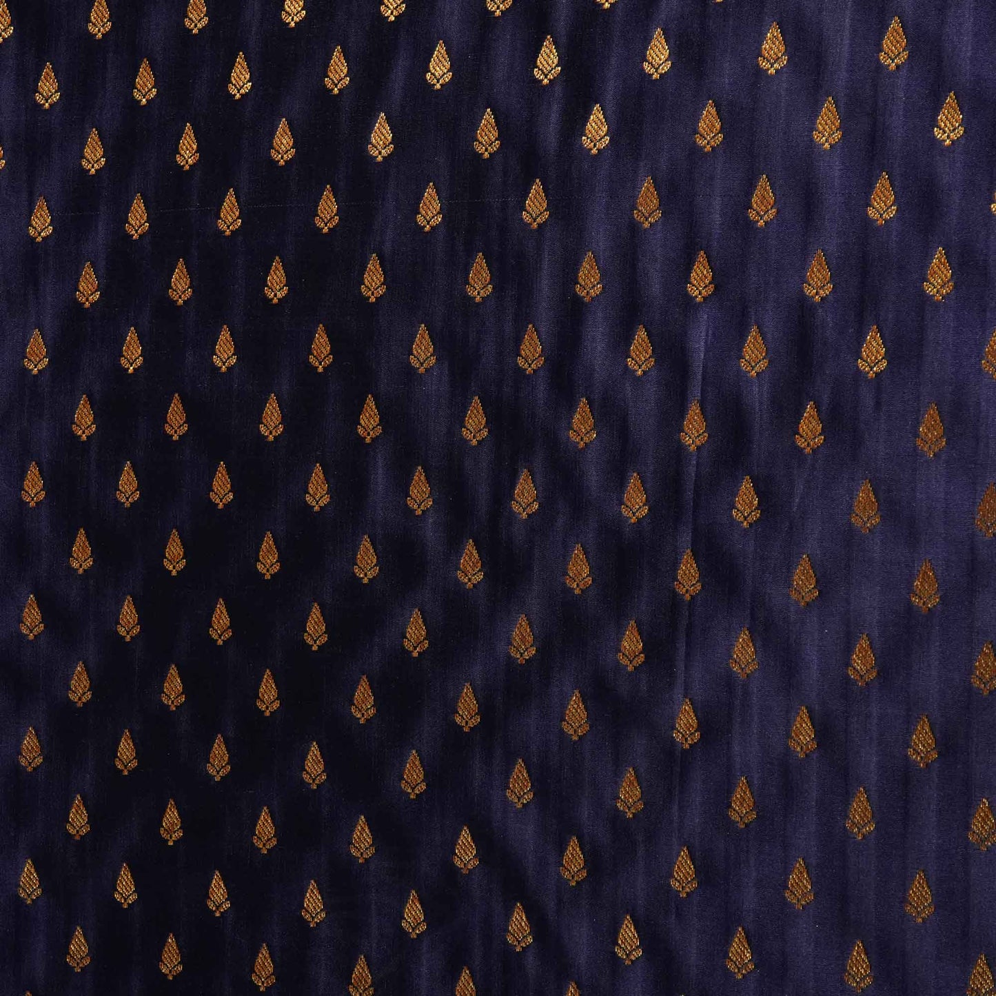 Navy Blue Banarasi Brocade 347 KRE-19222