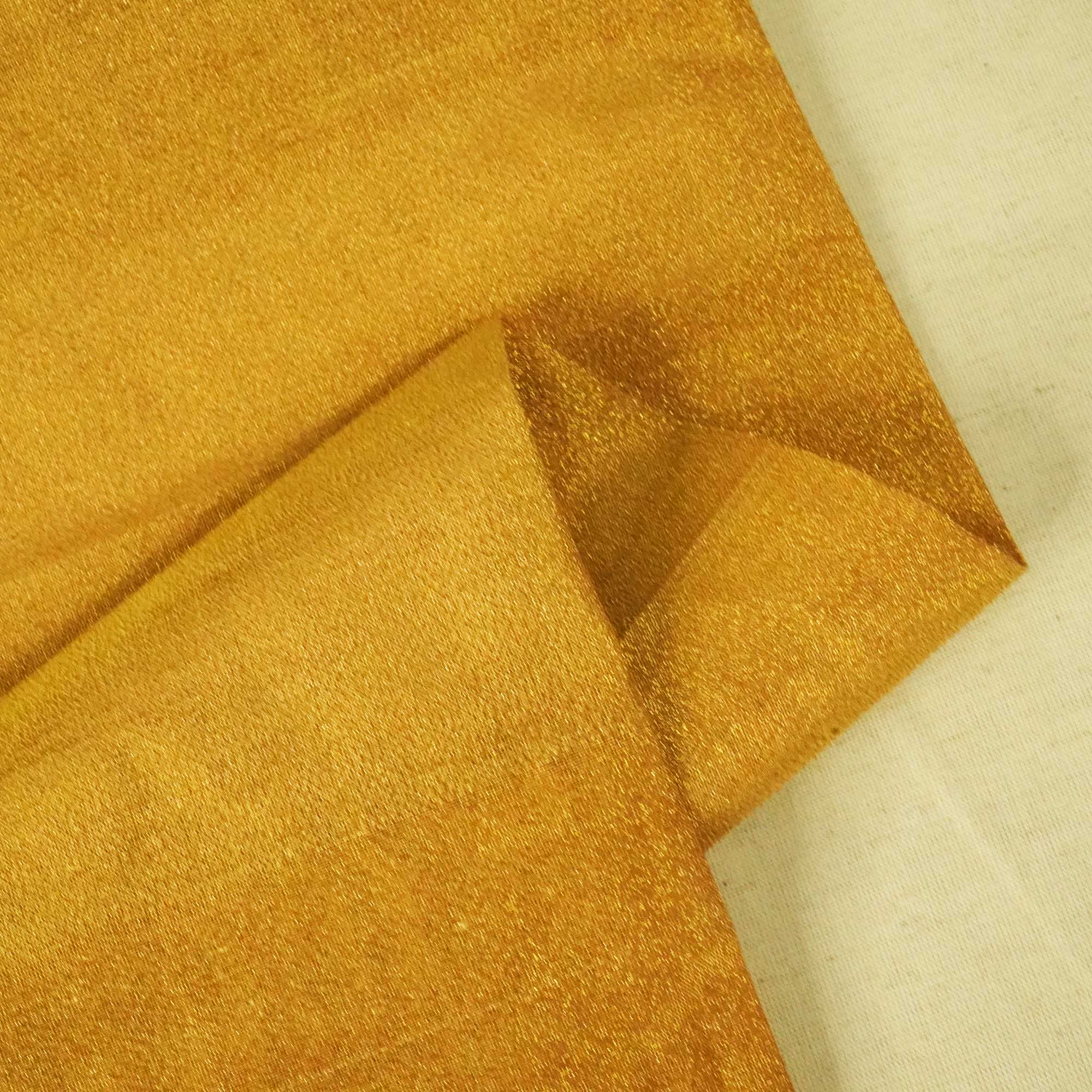 Red & Golden Zari Tissue Fabric 312 KRE-19229