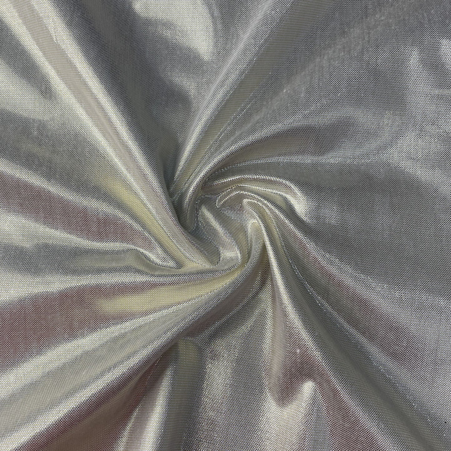 Silver & Golden Shimmer Brocade Fabric 19236