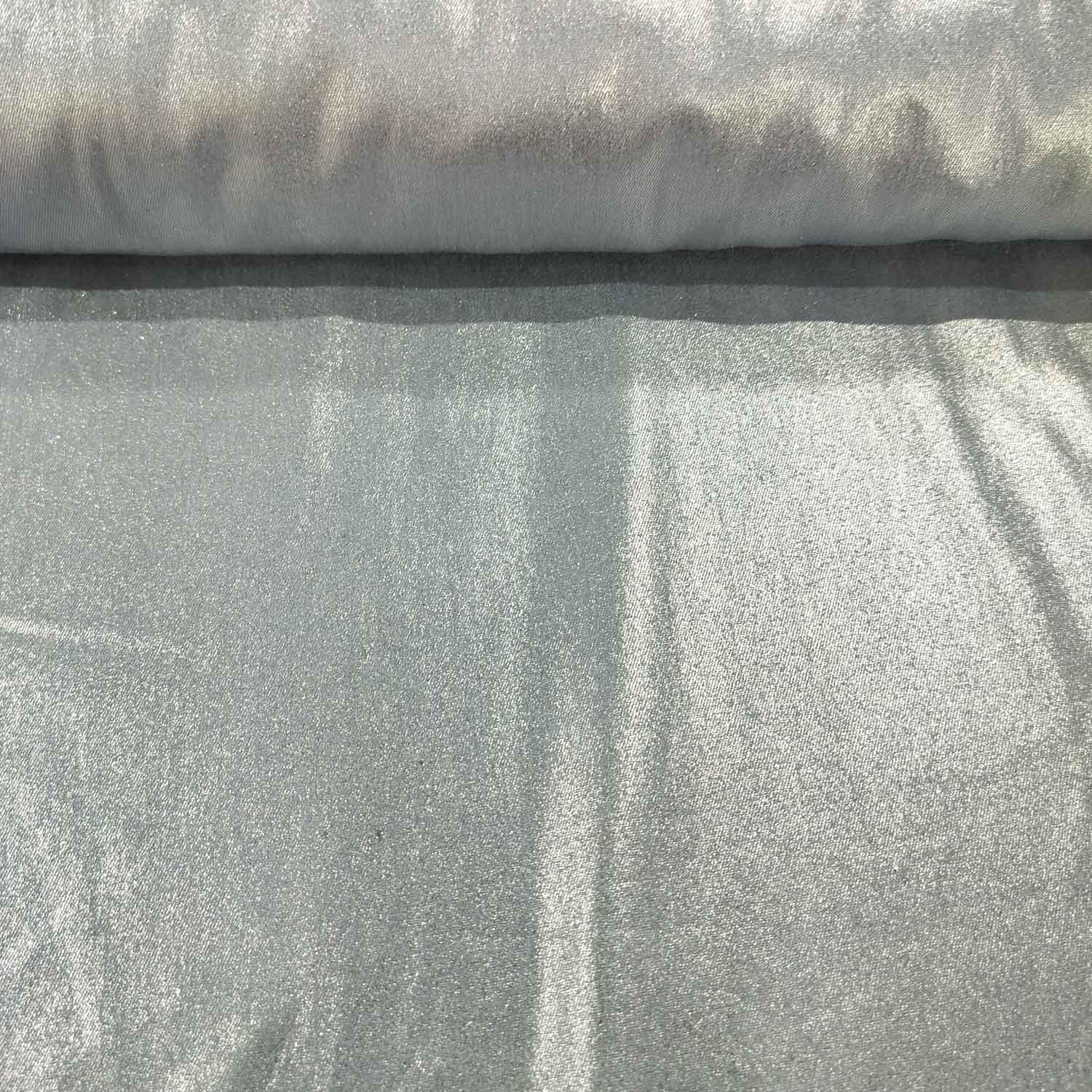 Powder Blue Solid Denim Foil Fabric CF-19325
