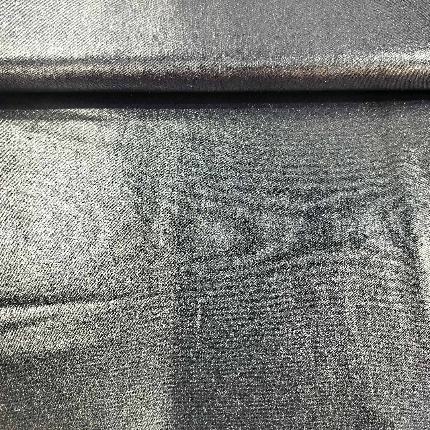 Light Blue Solid Denim Foil Fabric CF-19326