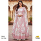 Off White Red Thread Embroidery Georgette Fabric AF-19345