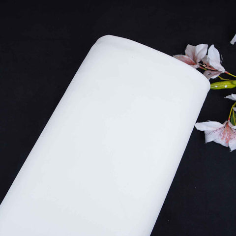 White Solid Suede Fabric PDM-29195