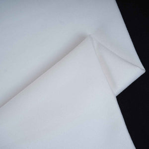 White Solid Suede Fabric PDM-29195 - TradeUNO