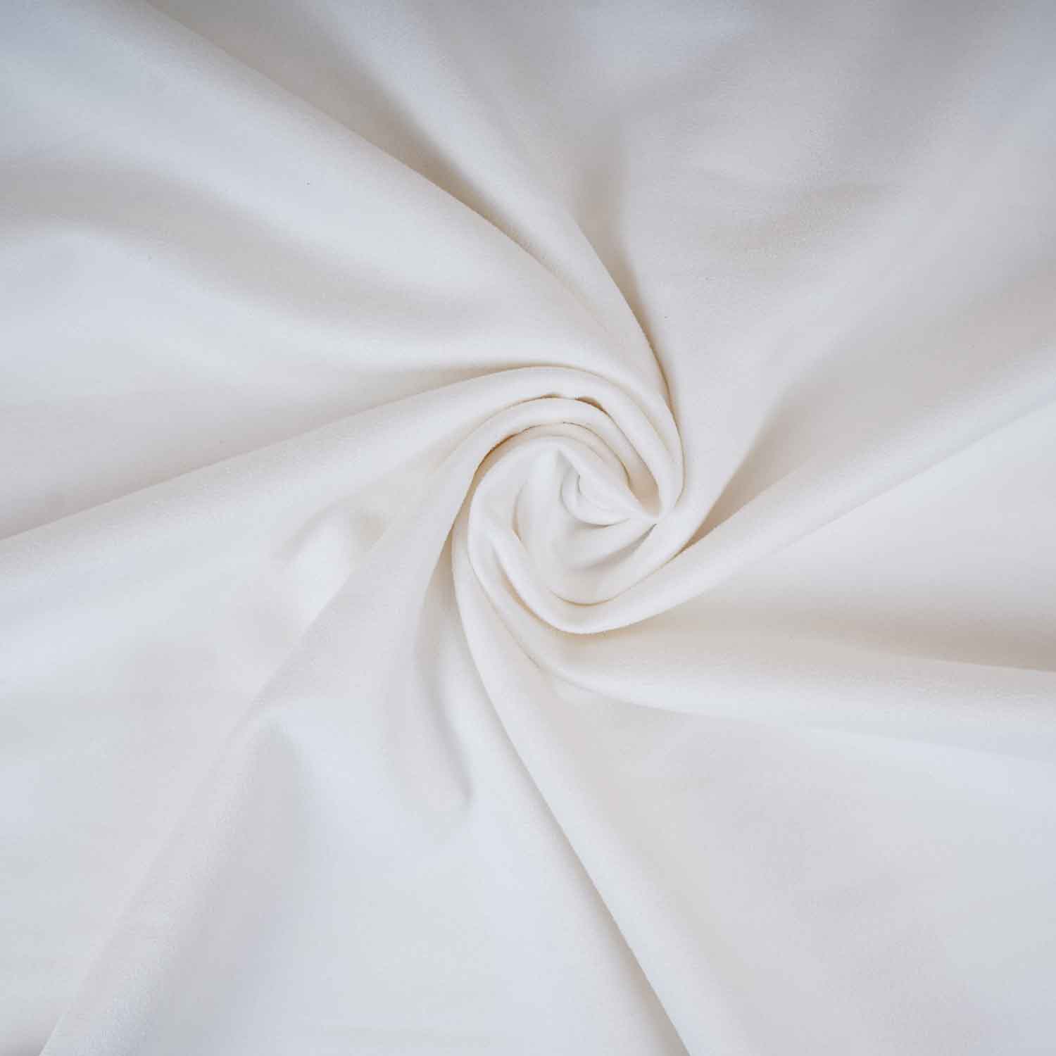 White Solid Suede Fabric PDM-29195 - TradeUNO