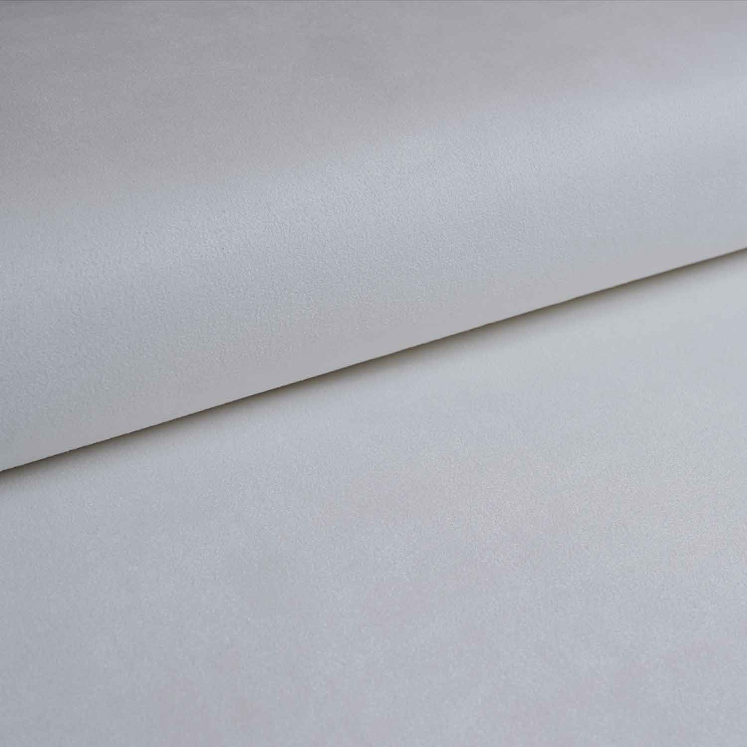 White Solid Suede Fabric PDM-29195 - TradeUNO