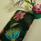Green Floral Embroidery Organza Fabric 2321 KT-19551