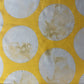 Yellow Geometrical Mukaish Work Mulmul Fabric 19579
