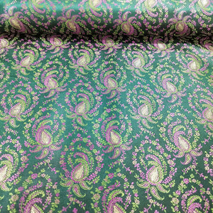Dark Green Tanchui Silk Fabric KR-19583