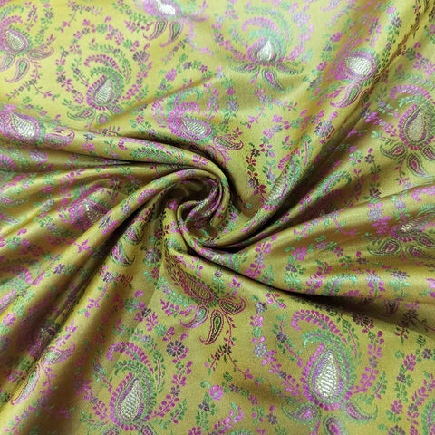 Yellow Tanchui Silk Fabric KR-19585