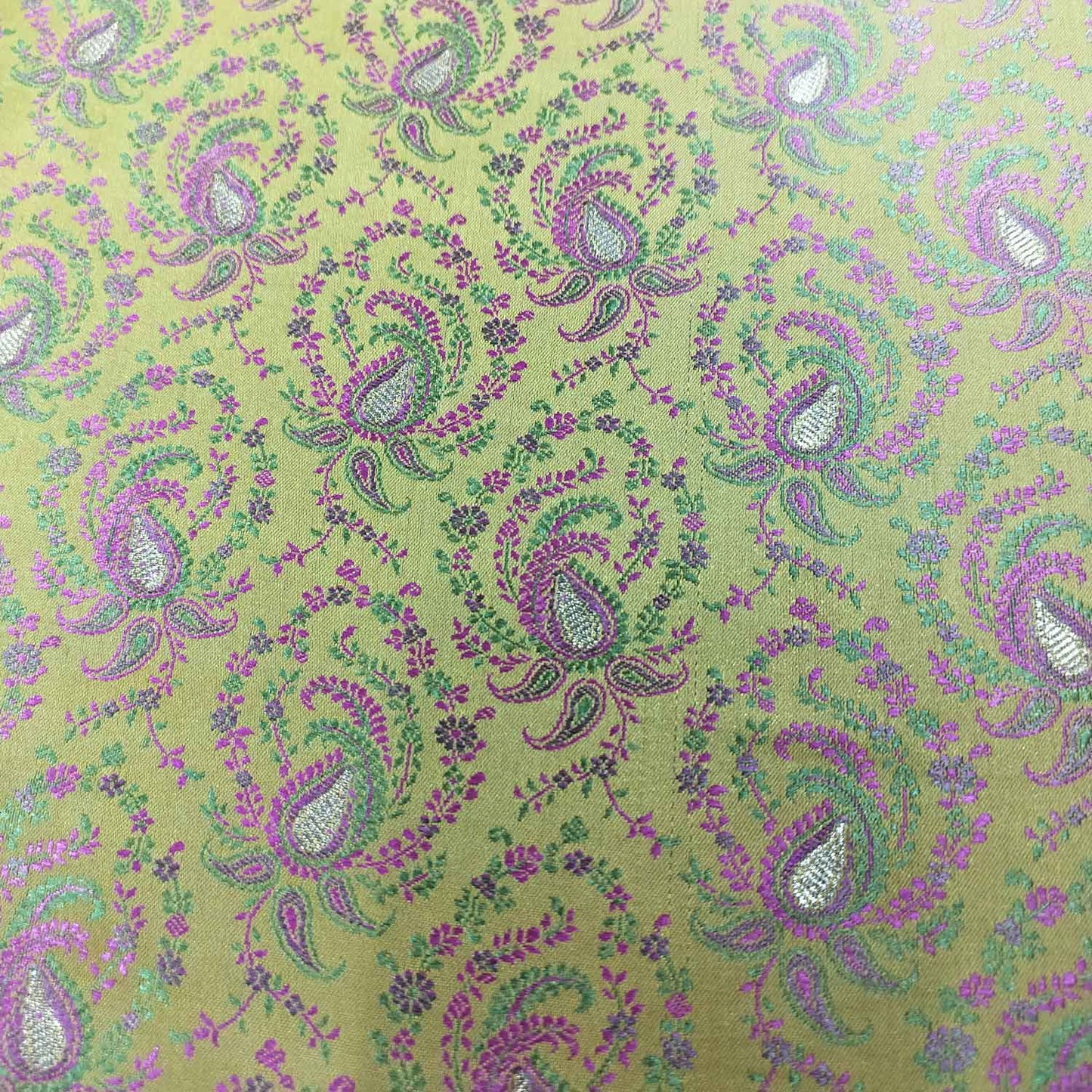 Yellow Tanchui Silk Fabric KR-19585