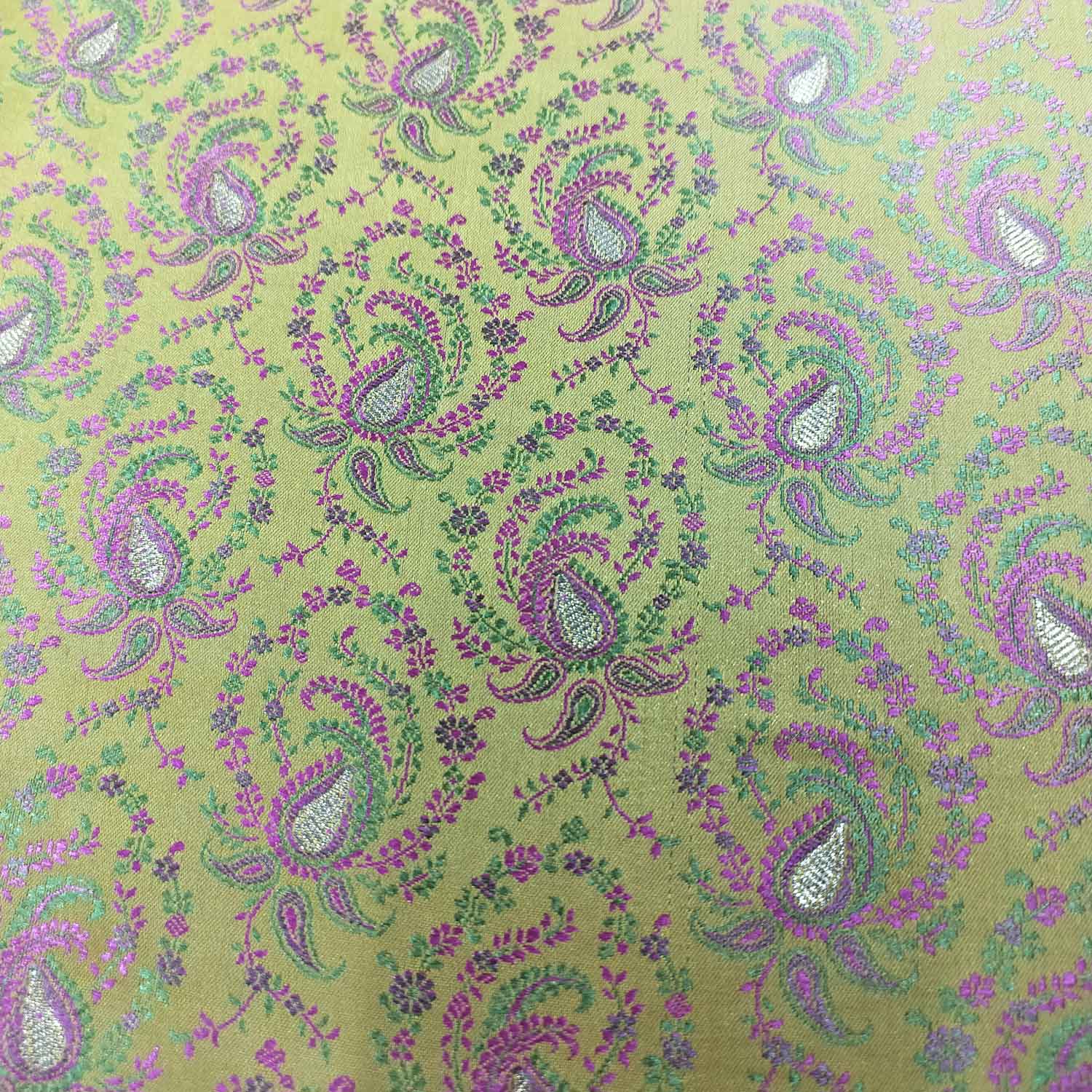 Yellow Tanchui Silk Fabric KR-19585