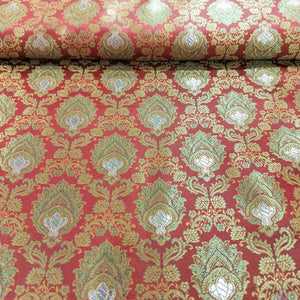 Red Tanchui Silk Fabric KR-19587