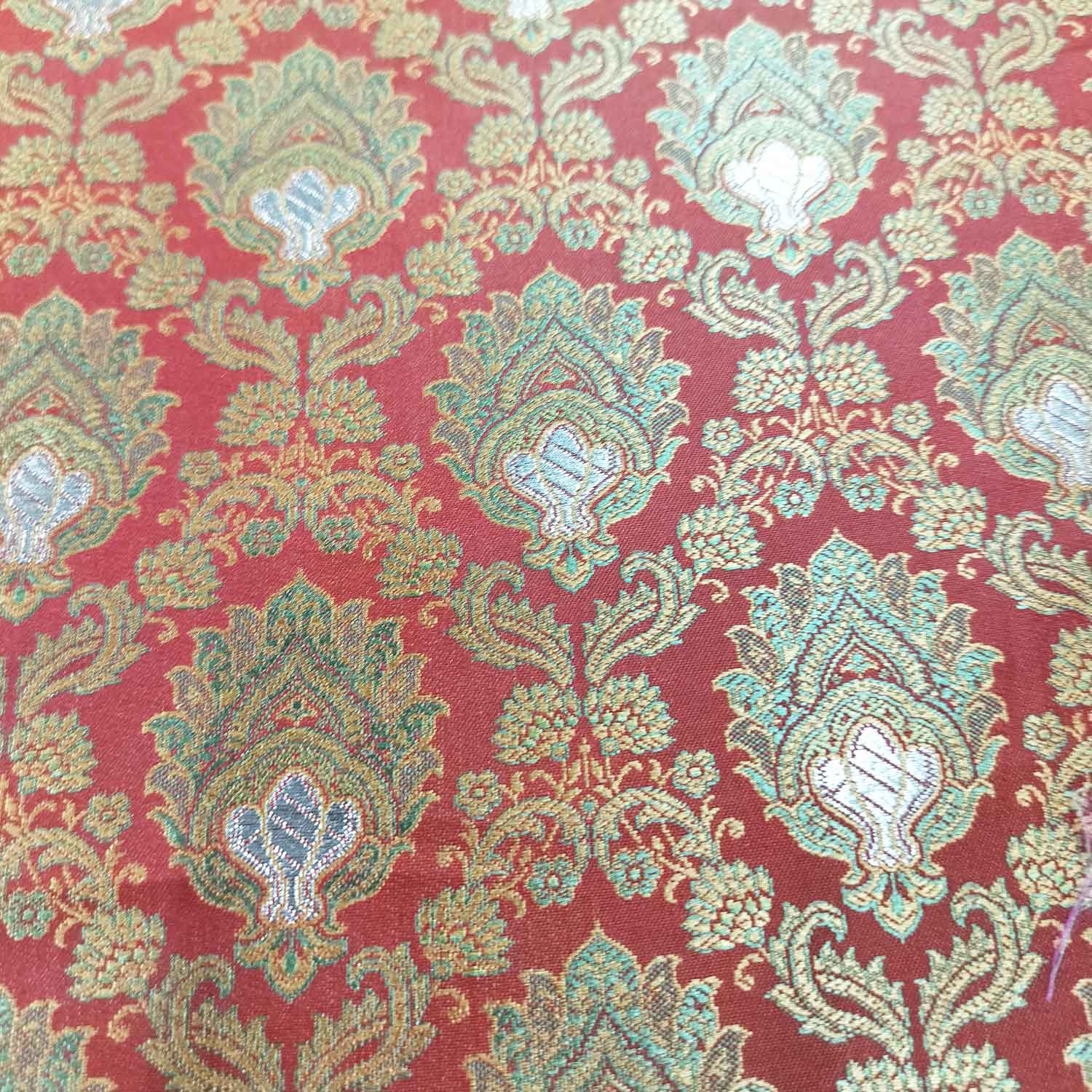 Red Tanchui Silk Fabric KR-19587