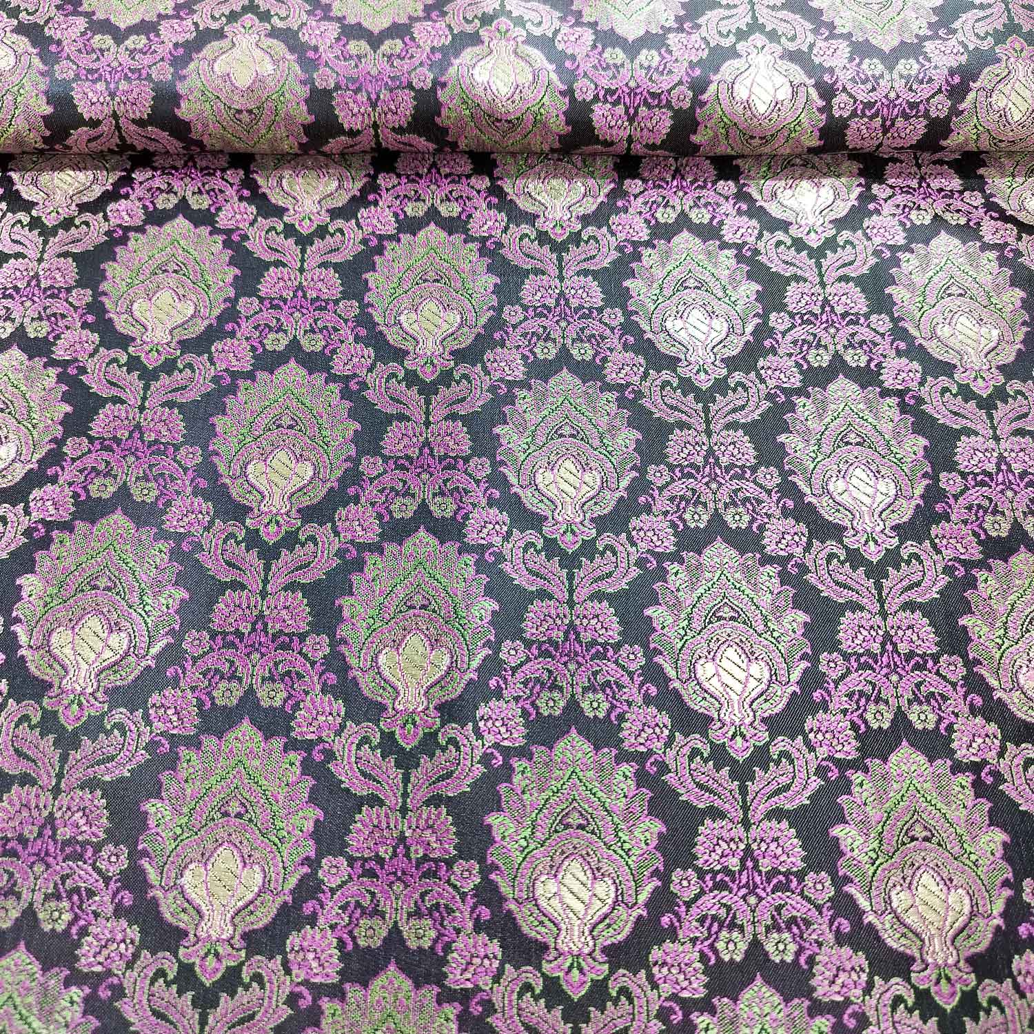 Black Tanchui Silk Fabric KR-19588