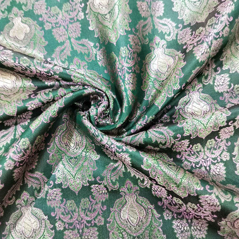 Green Tanchui Silk Fabric KR-19590