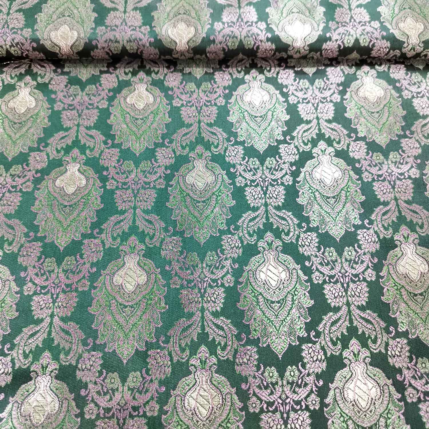 Green Tanchui Silk Fabric KR-19590