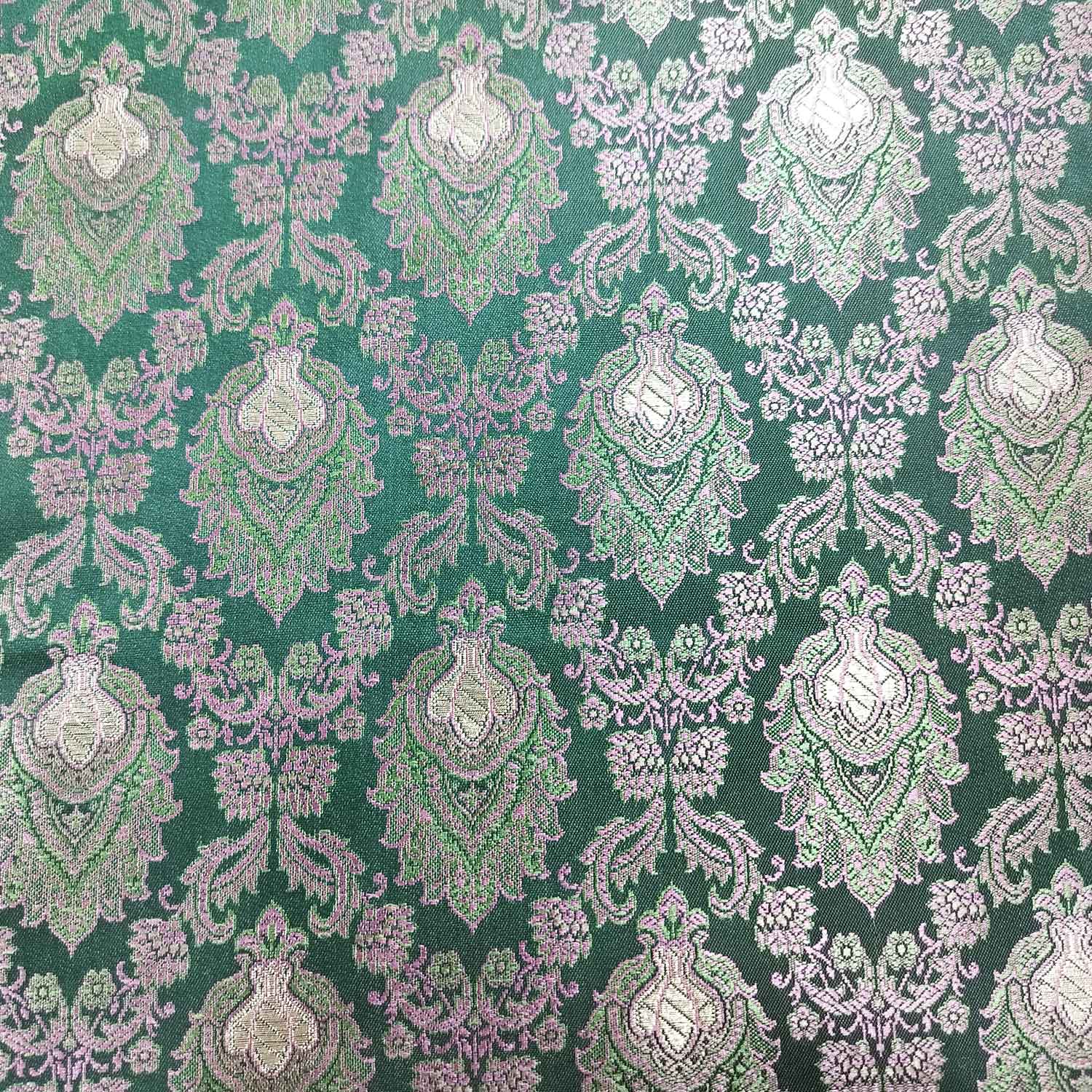 Green Tanchui Silk Fabric KR-19590