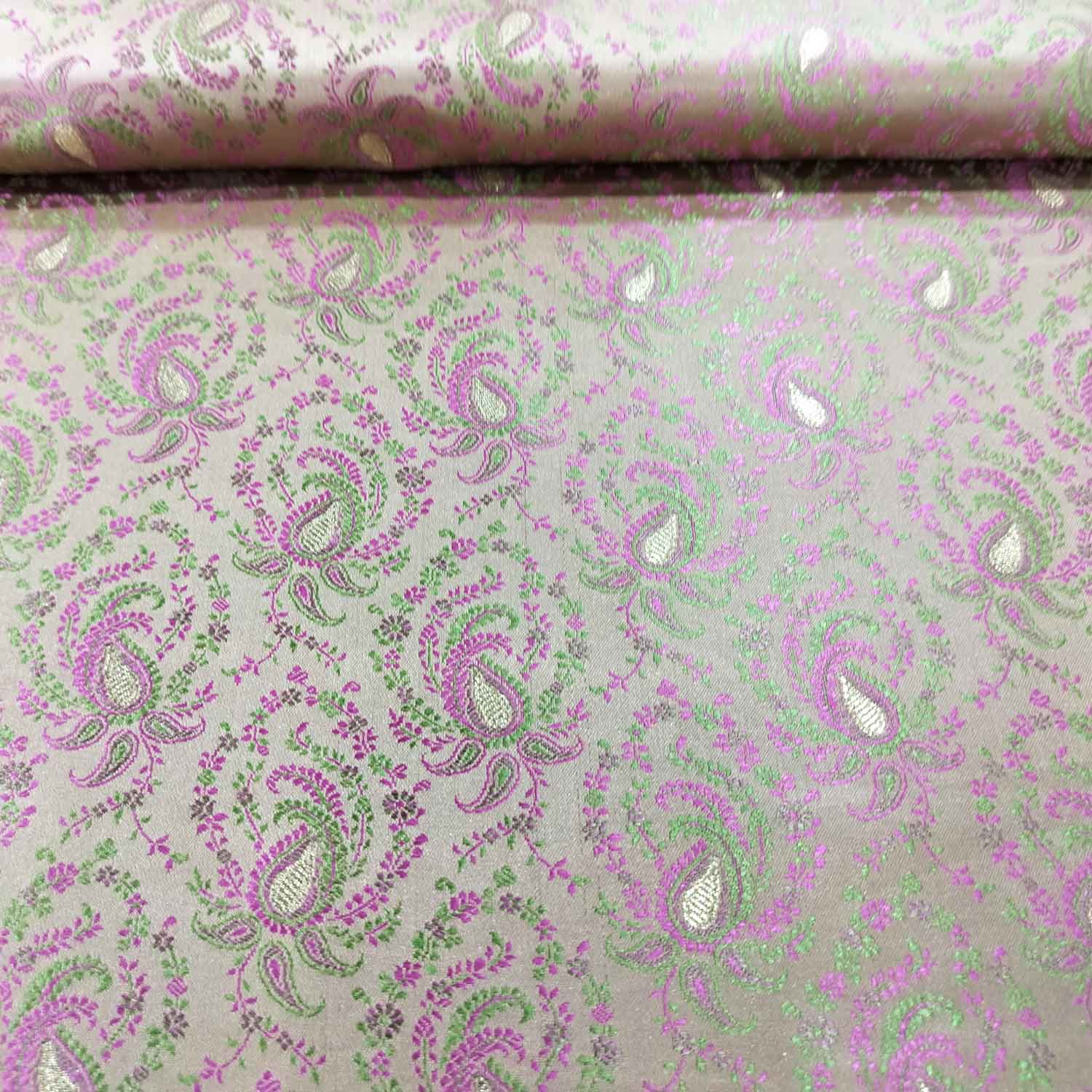 Brown Tanchui Silk Fabric KR-19591