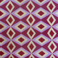 Red Geomatrical Print Upada Silk Fabric 19614