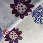 Lilac Block Print Upada Silk Fabric 19615