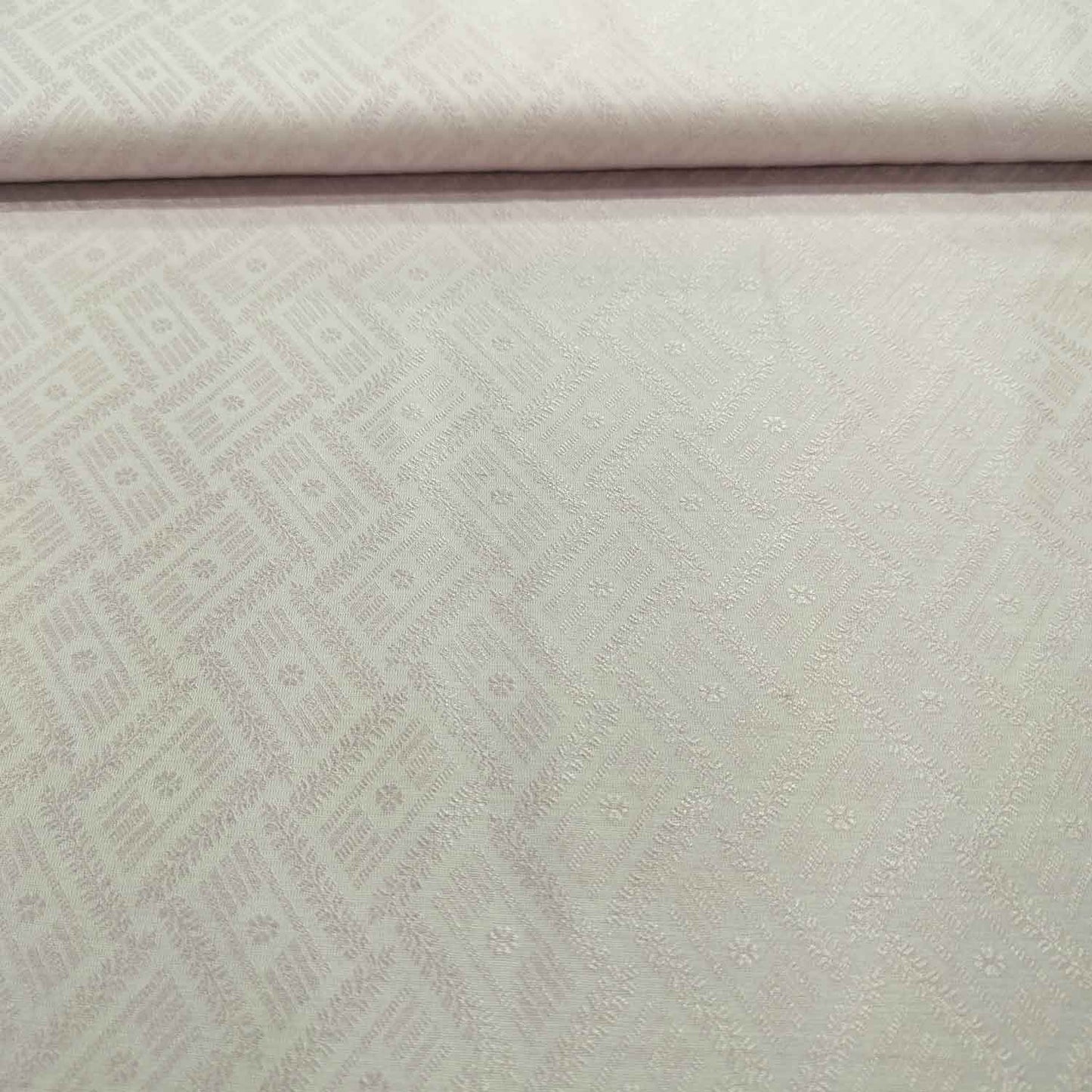 Lavender Self Tanchui Cotton Silk Fabric KR-19660
