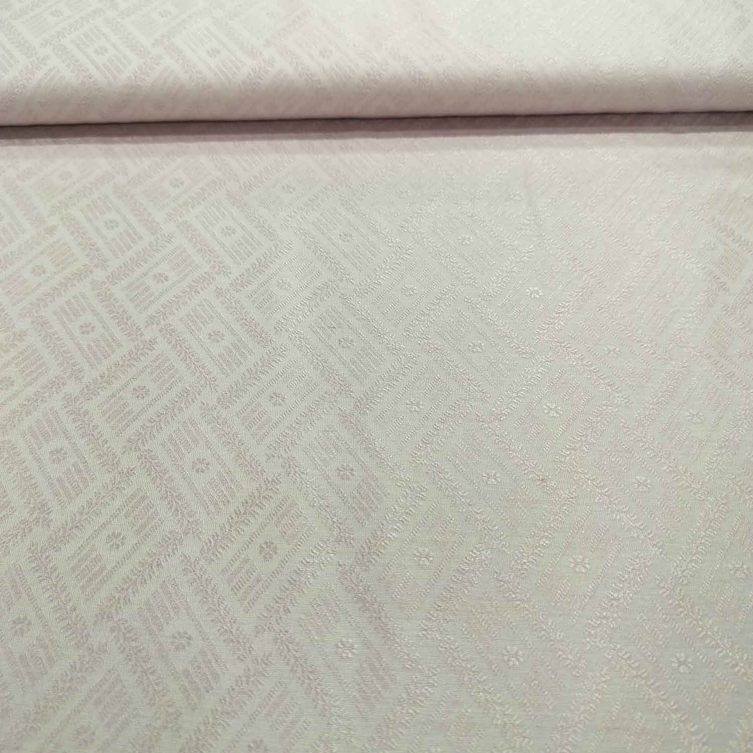 Lavender Self Tanchui Cotton Silk Fabric KR-19660