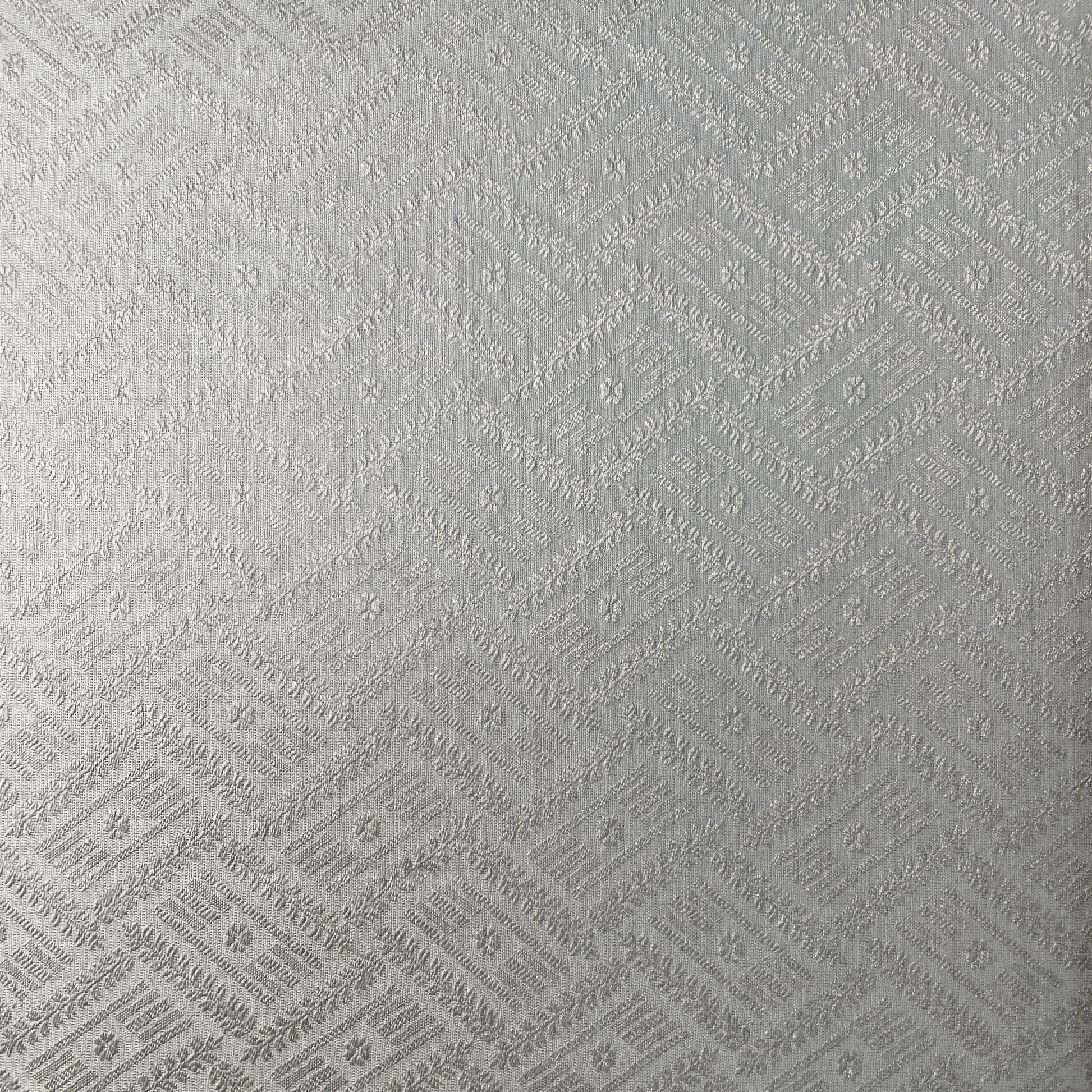 Grey Self Tanchui Cotton Silk Fabric 19662