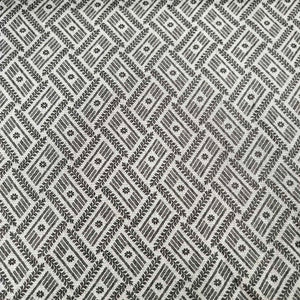 Black & White Self Tanchui Cotton Silk Fabric KR-19663