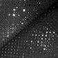 Black Thread Sequins Embroidery Russian Silk Fabric 19688