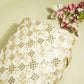 White Mirror & Zari Embroidery Dyeable Georgette Fabric 440 AF-19696  
