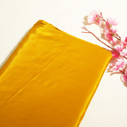Mustard Solid Natural Crepe Fabric 01001 GT-19730