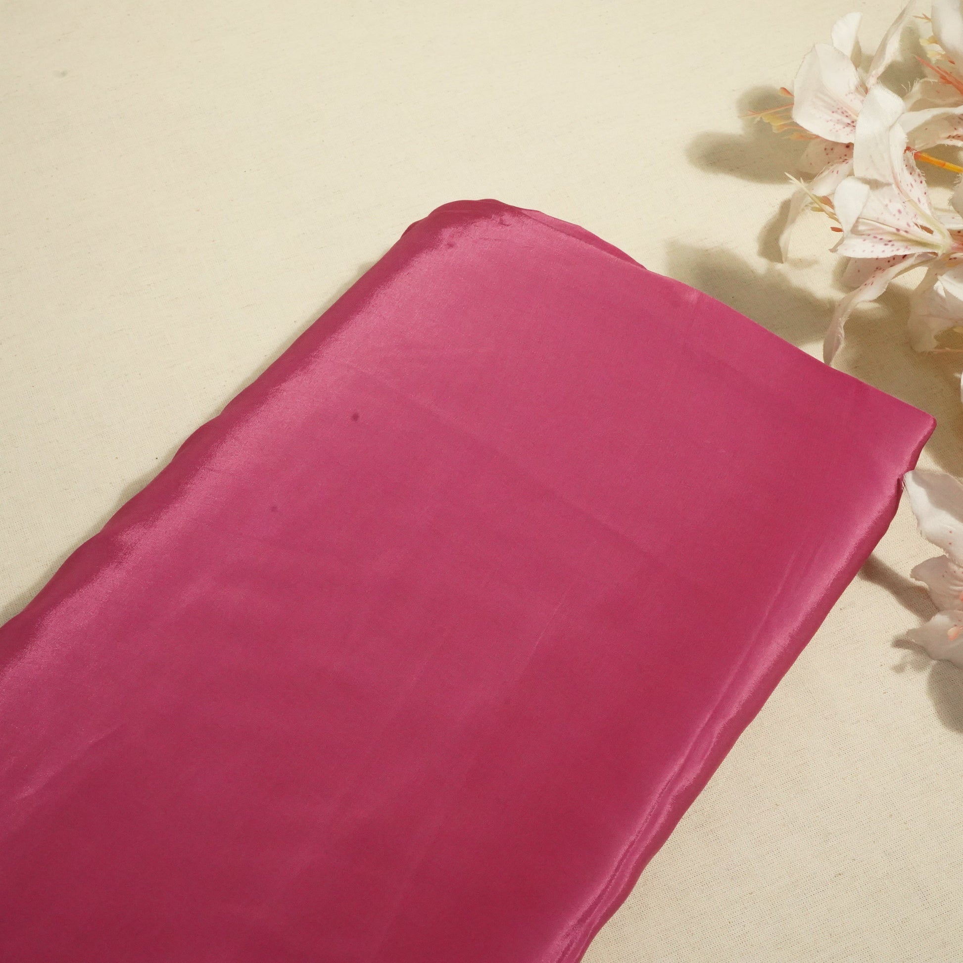 Blush Pink Solid Natural Crepe Fabric 01001 GT-19734