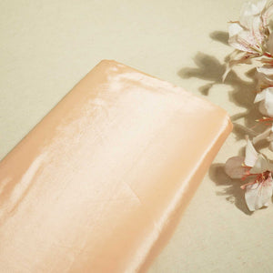 Light Peach Solid Natural Crepe Fabric 01001 GT-19742