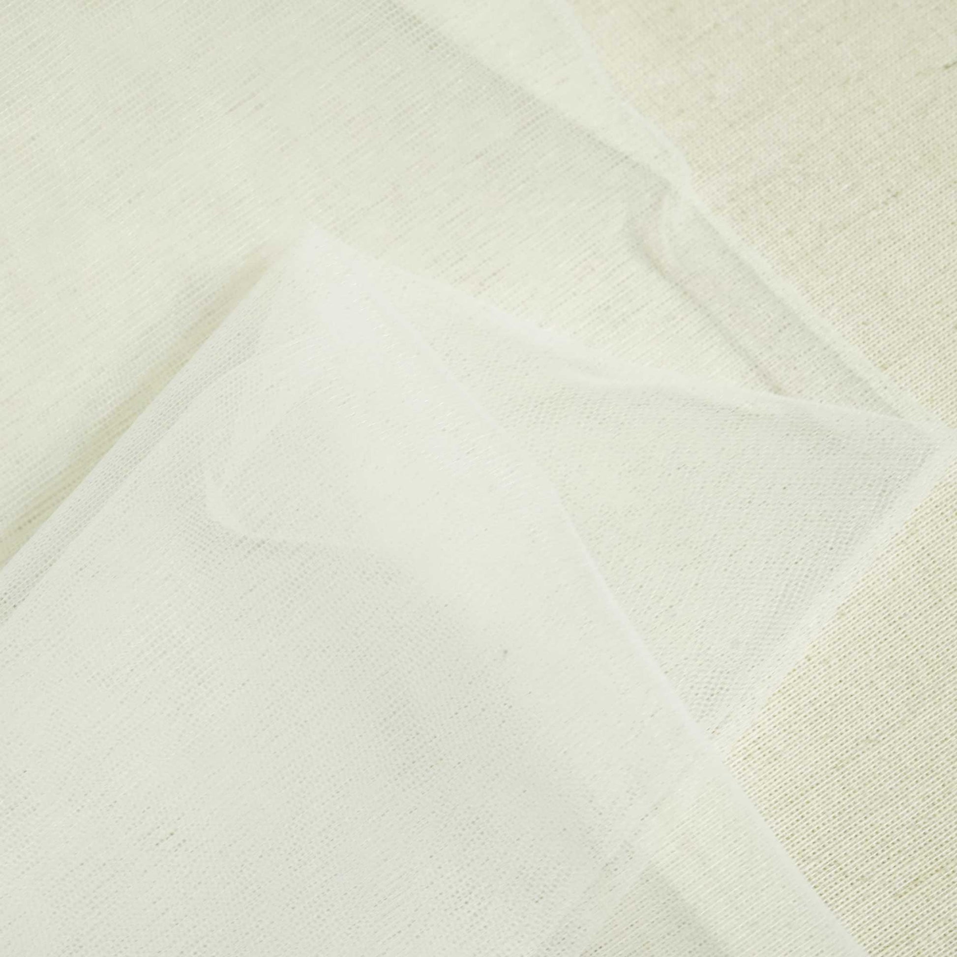 White Solid Mono Net Dyeable Fabric 1416 MN-19743