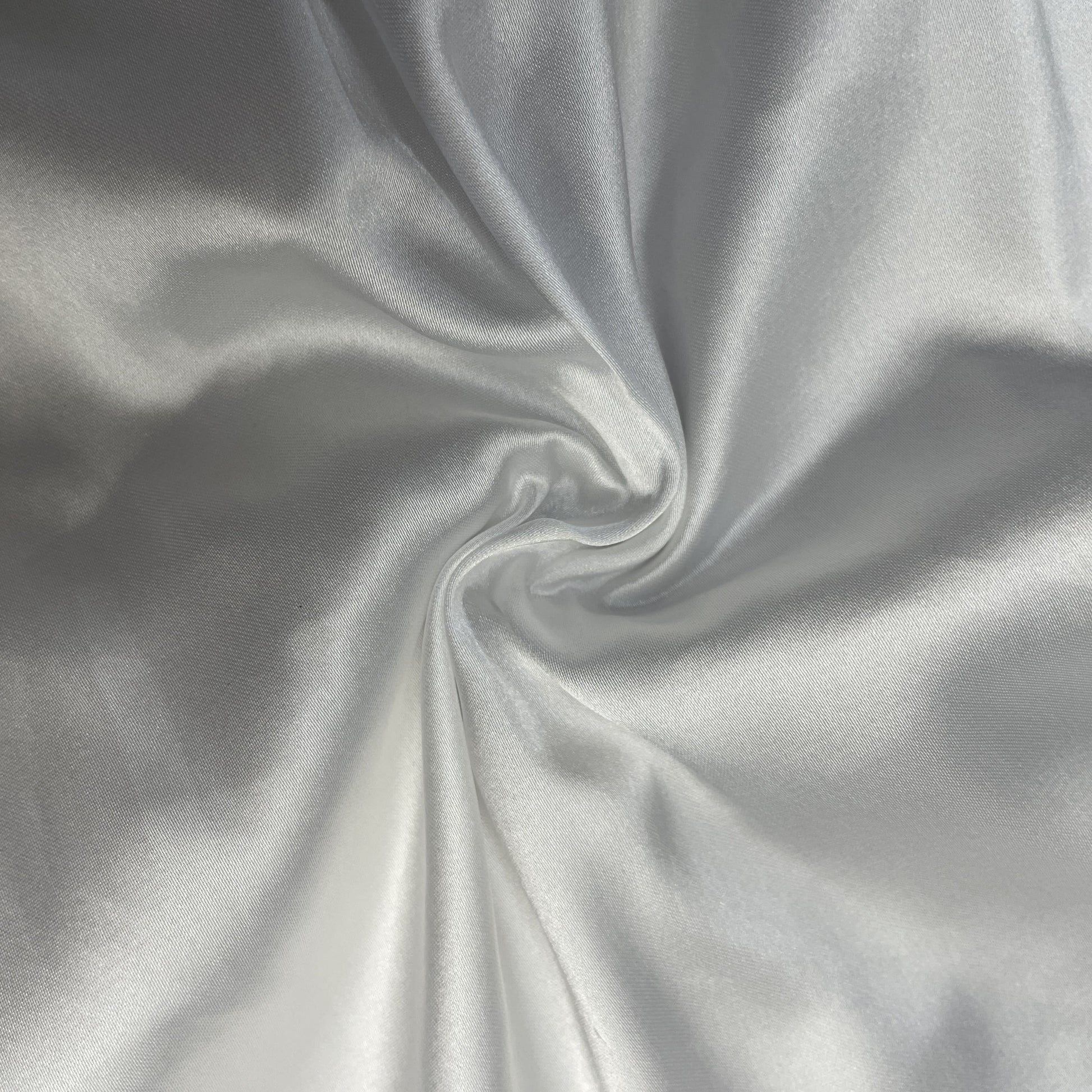 White Solid Nylon Satin Dyeable Fabric 19752