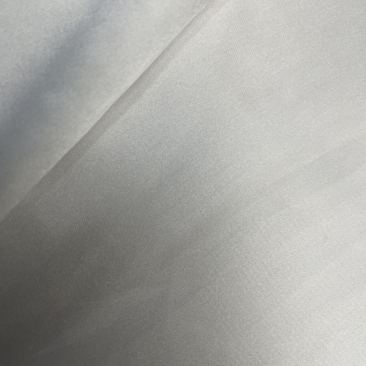 White Solid Nylon Satin Dyeable Fabric 19752