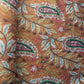 Orange Paisley Embroidery Chiffon Fabric 19761