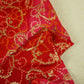 Pink and Red Bandhani Print Dola Silk Fabric 2078 KT-19764