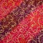 Purple and Pink Bandhani Print Dola Silk Fabric 2078 KT-19767