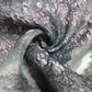 Lavender Floral Print Embosed Organza Tissue Fabric LF-19771