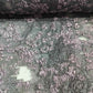 Lavender Floral Print Embosed Organza Tissue Fabric LF-19771