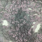 Lavender Floral Print Embosed Organza Tissue Fabric LF-19771