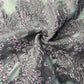 Lavender Floral Print Embosed Organza Tissue Fabric 19771