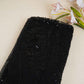 Black Cutdana Sequins Embroidery Net Fabric 19900