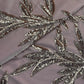 Peach Floral Sequins Embroidery Net Fabric 19902
