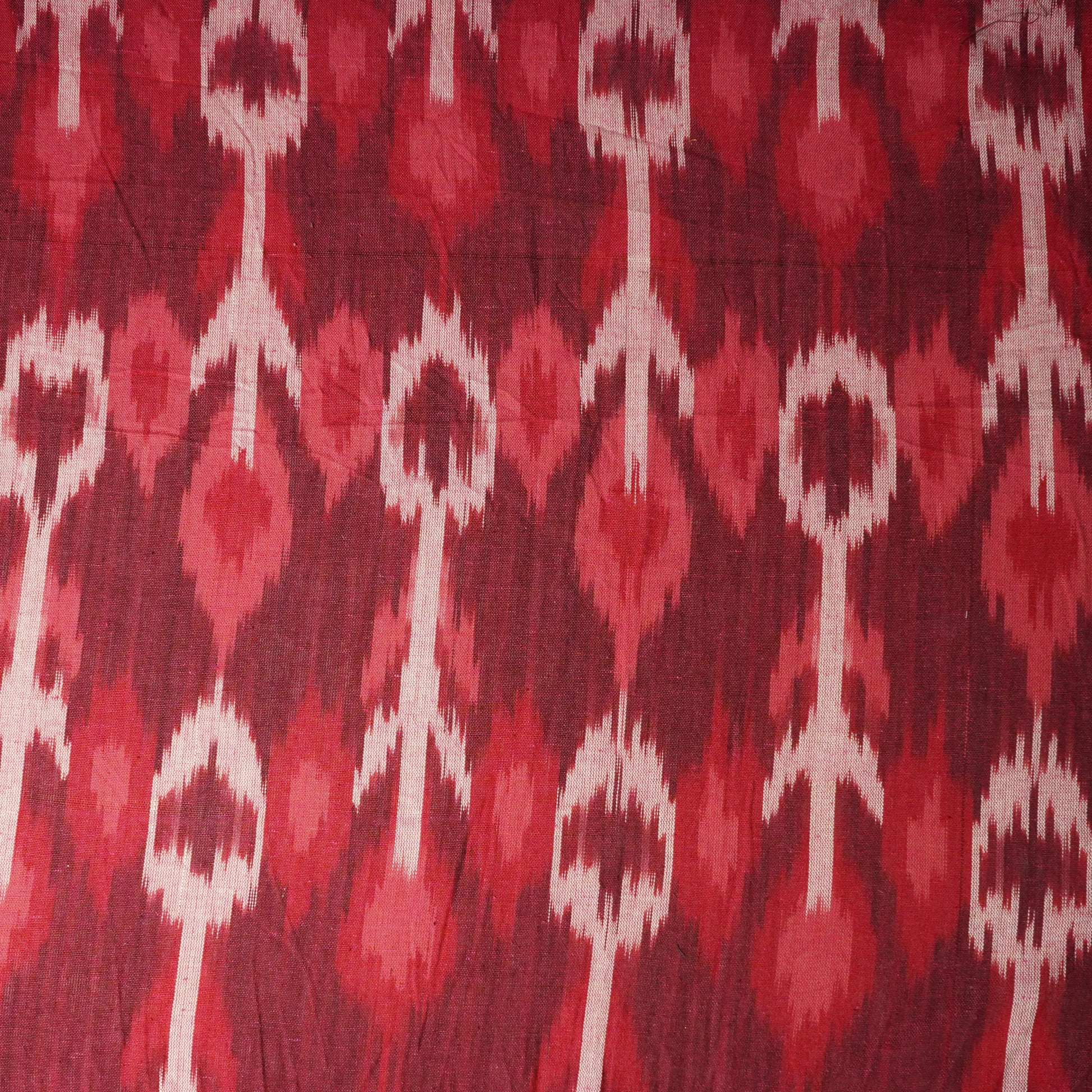 Red Ikkat Print Cotton Fabric 40 ST-19940
