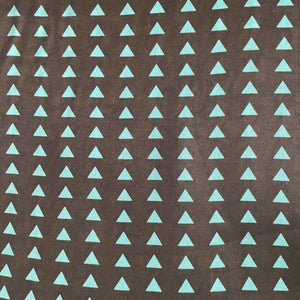 Green Geometrical Print Modal Satin Fabric 19967
