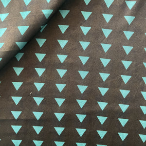 Green Geometrical Print Modal Satin Fabric 19967